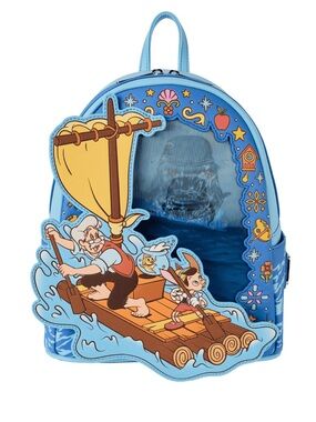 NWT Pinocchio Exclusive Raft Monstro Lenticular Mini Backpack